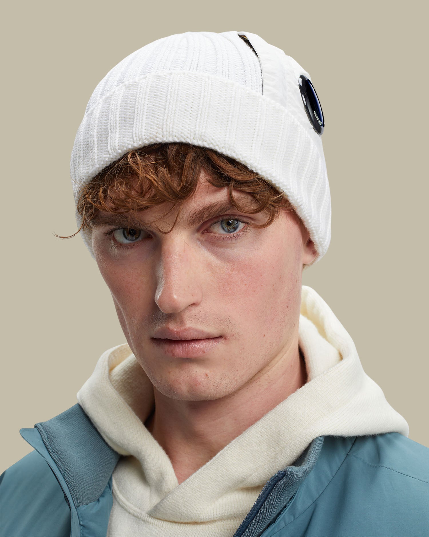 Bonnet C.P. Company Blanc - Poche