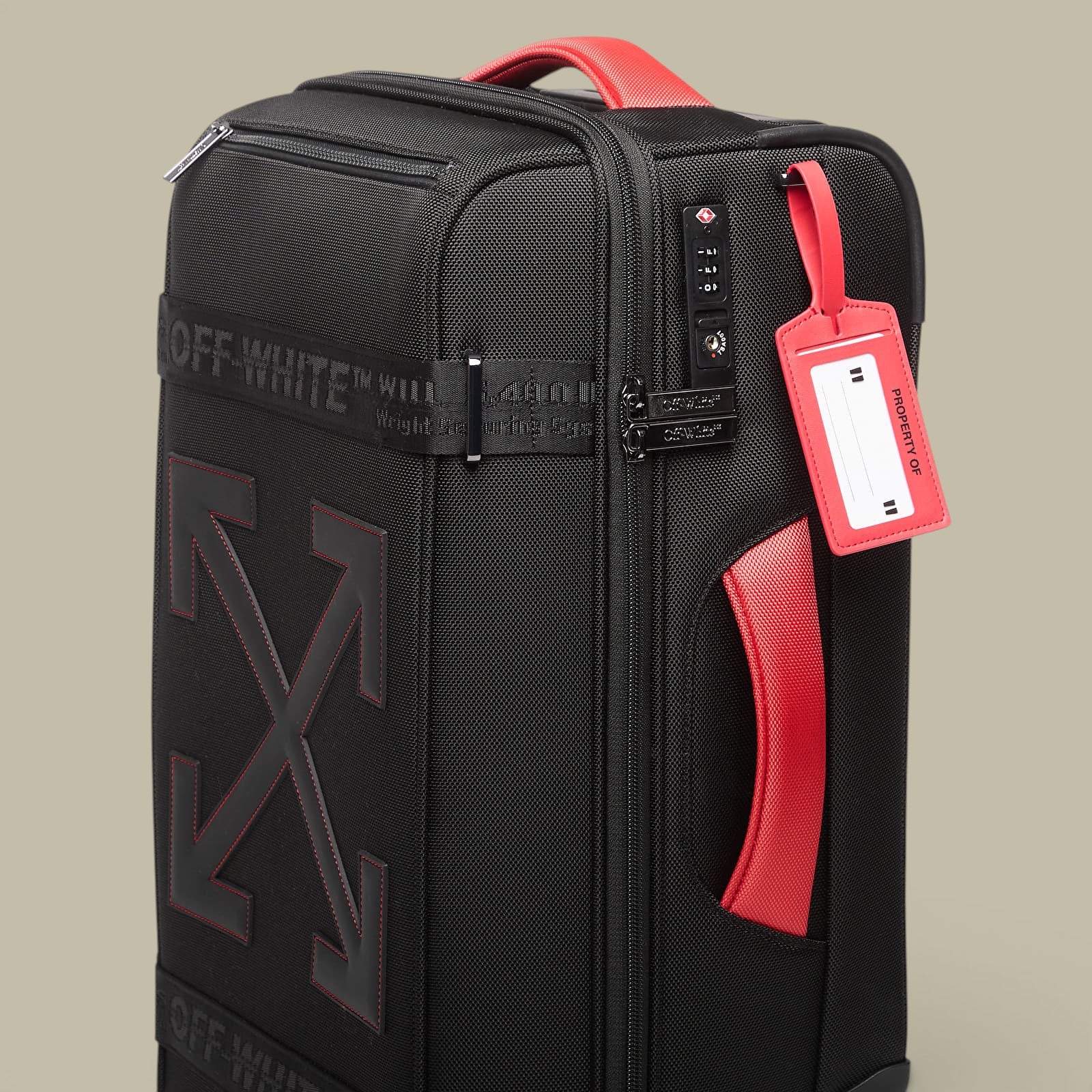 Valise Off-White - Noir & Rouge Off-White