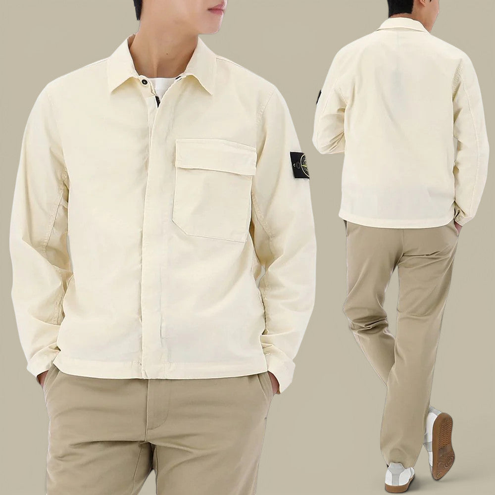 Surchemise Stone Island - Creme Stone Island