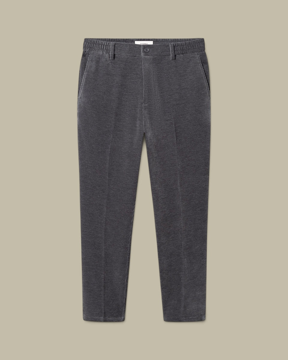 Pantalon  Gabba en Velours Côtelé - Gris