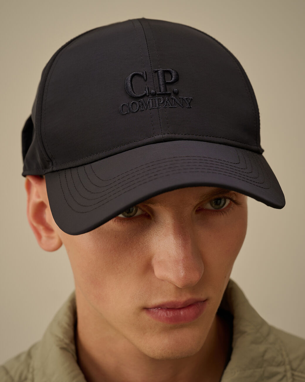 Casquette C.P. Company Goggle Bleu nuit - Chrome-R