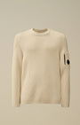 Pull  C.P. Company Blanc - Full Rib Crewneck