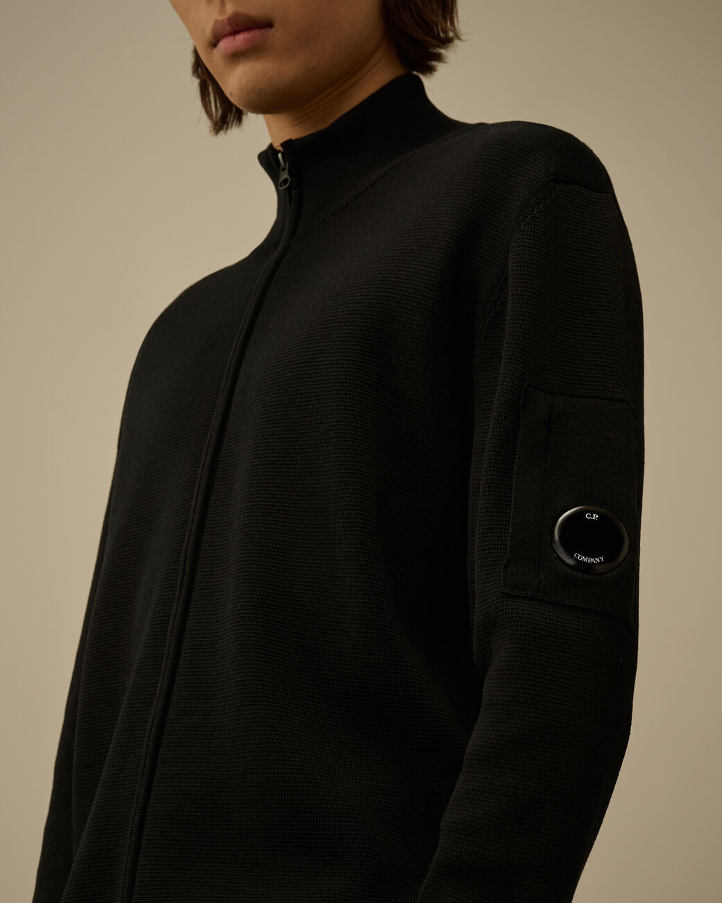 Cardigan C.P. Company Noir - Re-Wool