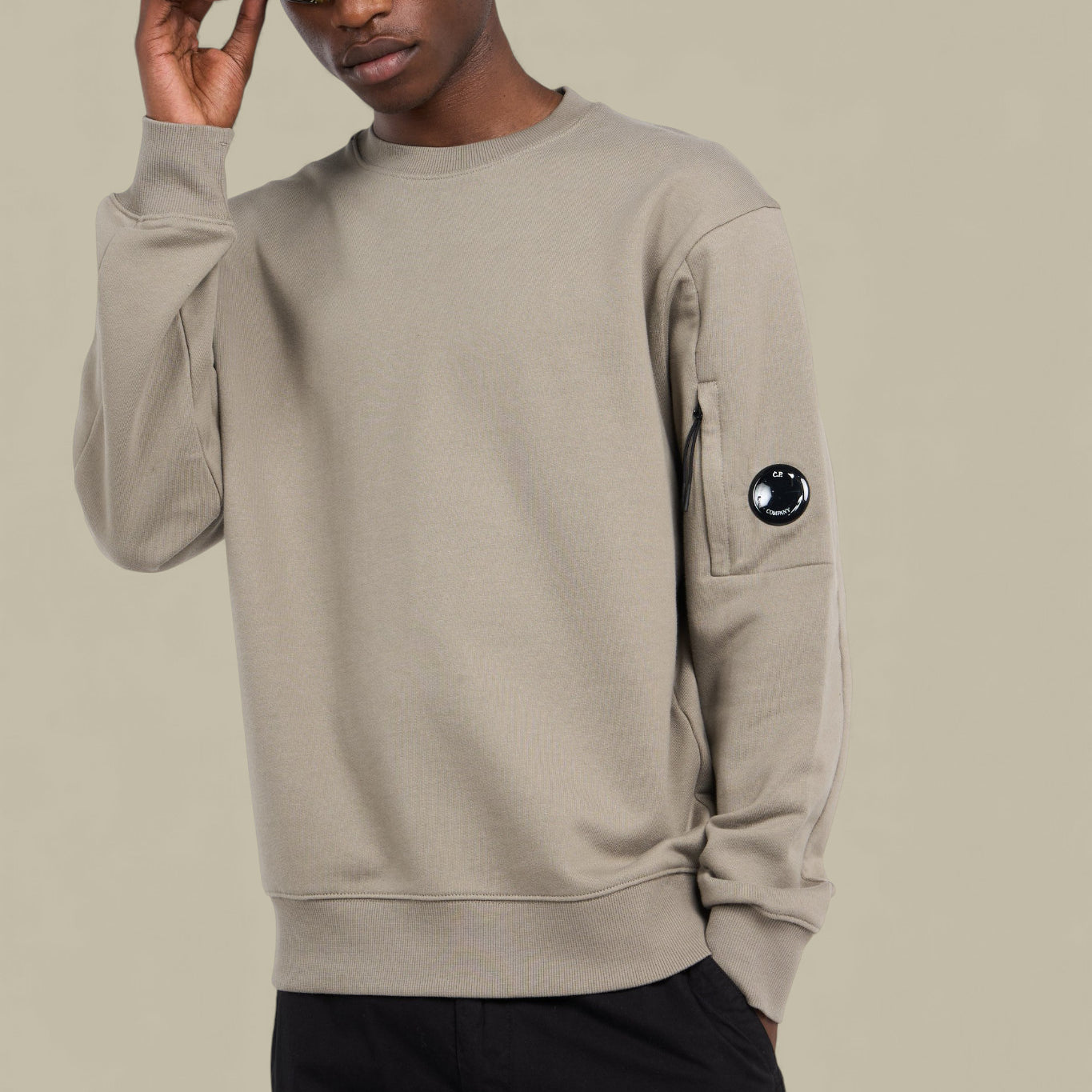 Sweat C.P. Company Gris - Crewneck Lens