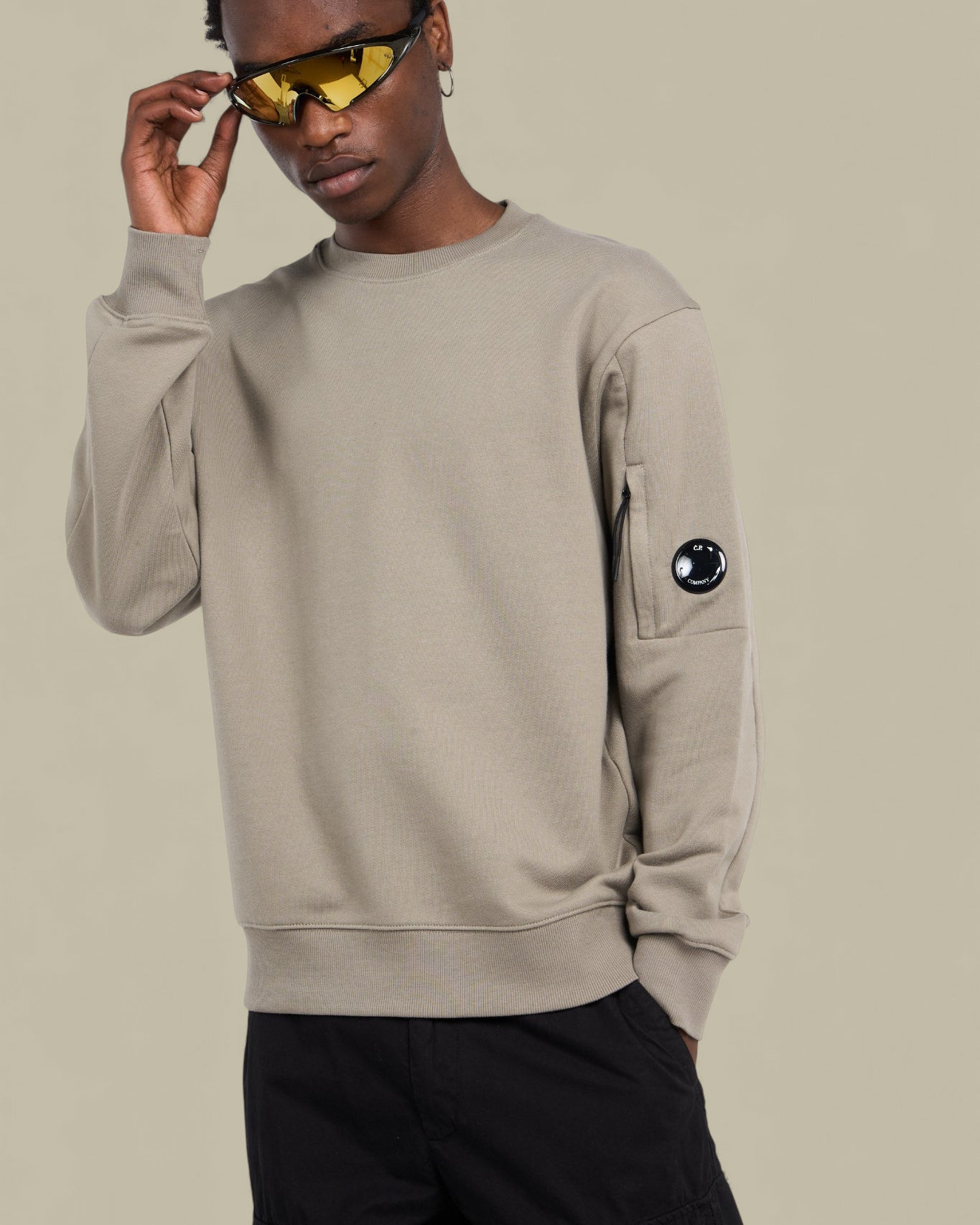 Sweat C.P. Company Gris - Crewneck Lens