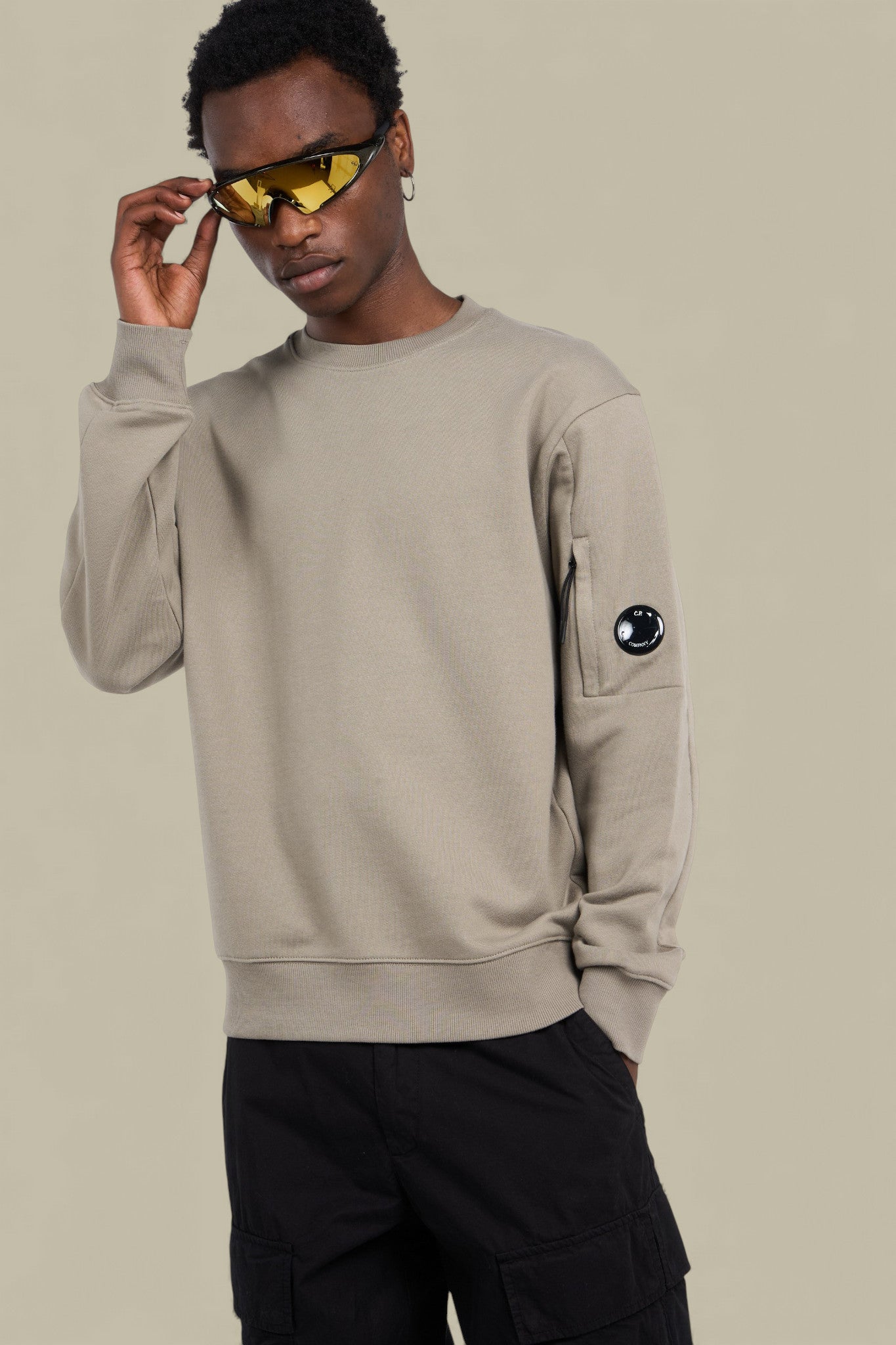 Sweat C.P. Company Gris - Crewneck Lens