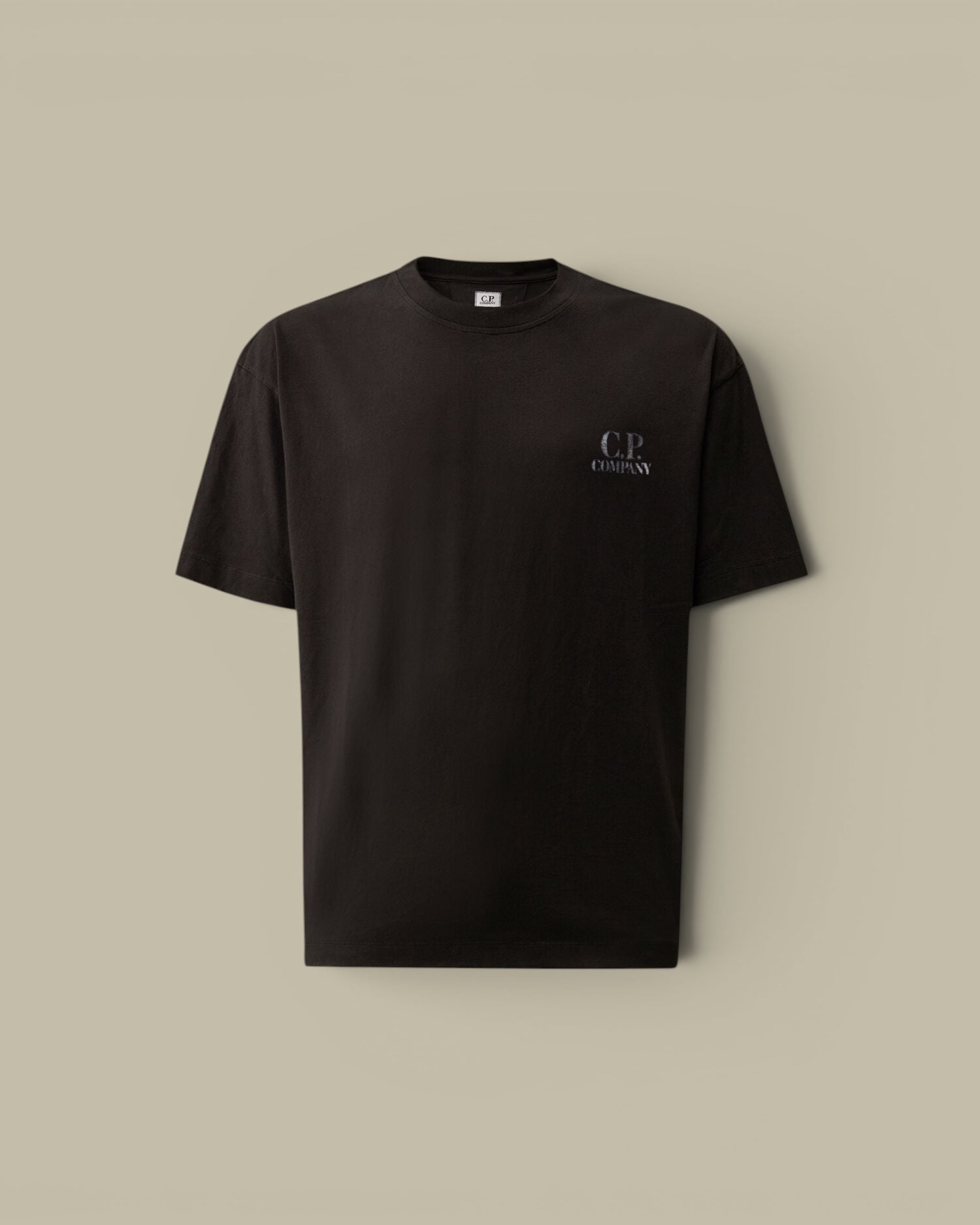 T-Shirt C.P. Company Bleu Marine - Logo Dans Le Dos C.P. Company