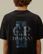 T-Shirt C.P. Company Bleu Marine - Logo Dans Le Dos C.P. Company