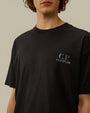 T-Shirt C.P. Company Bleu Marine - Logo Dans Le Dos C.P. Company