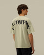 T-Shirt C.P. Company Turquoise - Logo Dans Le Dos C.P. Company