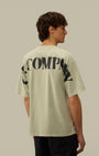 T-Shirt C.P. Company Turquoise - Logo Dans Le Dos C.P. Company