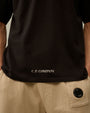 T-Shirt C.P. Company Noir - Logo Dans le Dos C.P. Company