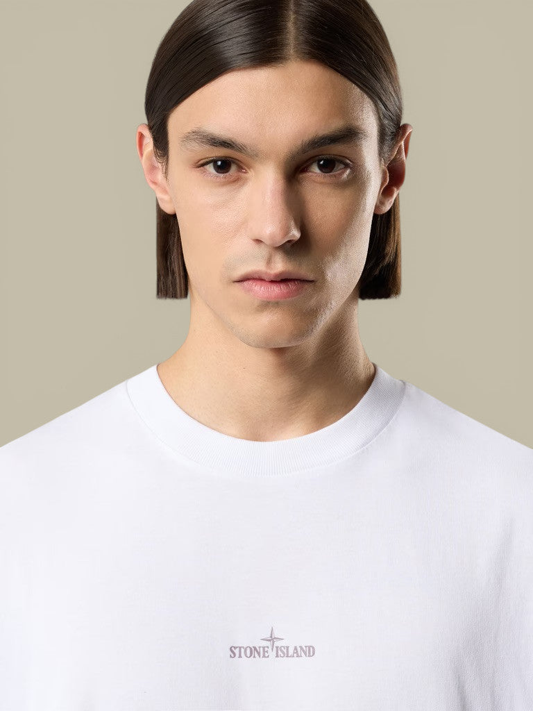 T-shirt Stone Island Blanc - Coton Épais Stone Island