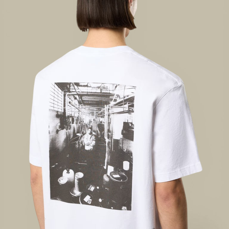 T-shirt Stone Island Blanc - Coton Épais Stone Island