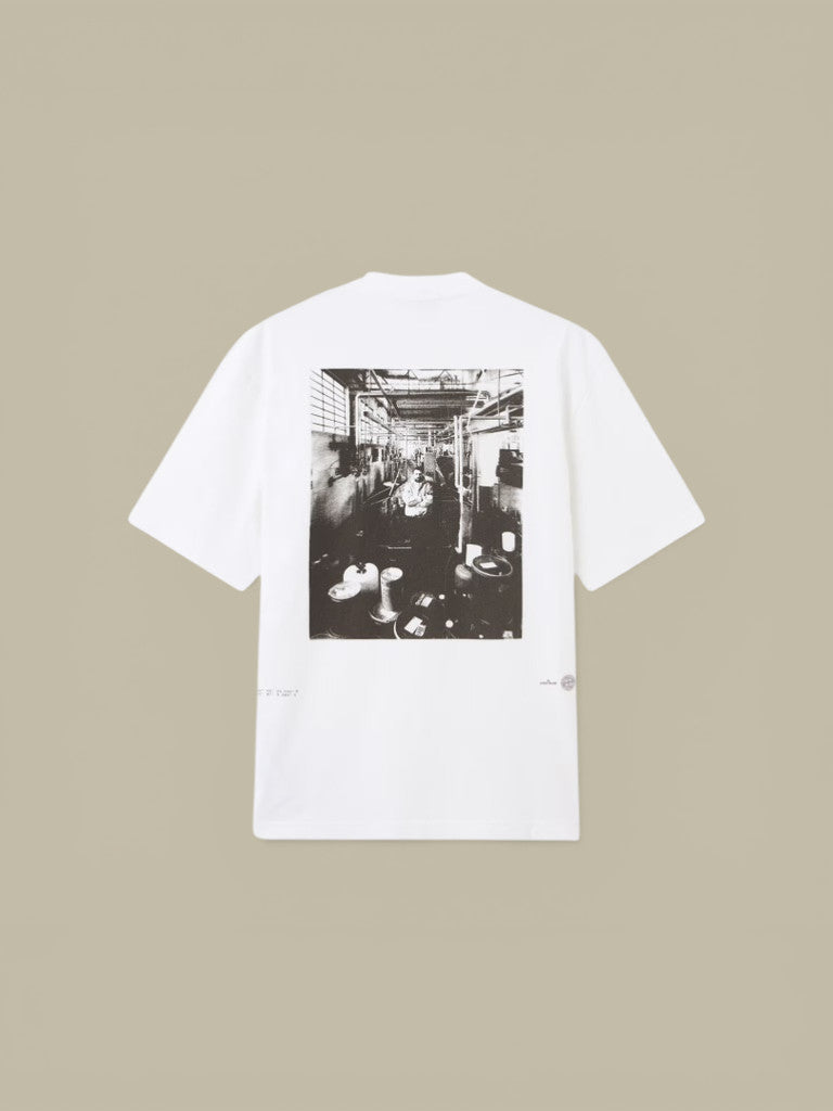 T-shirt Stone Island Blanc - Coton Épais Stone Island