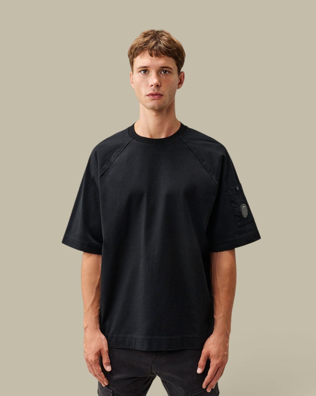 T-Shirt C.P. Company Noir - Lens