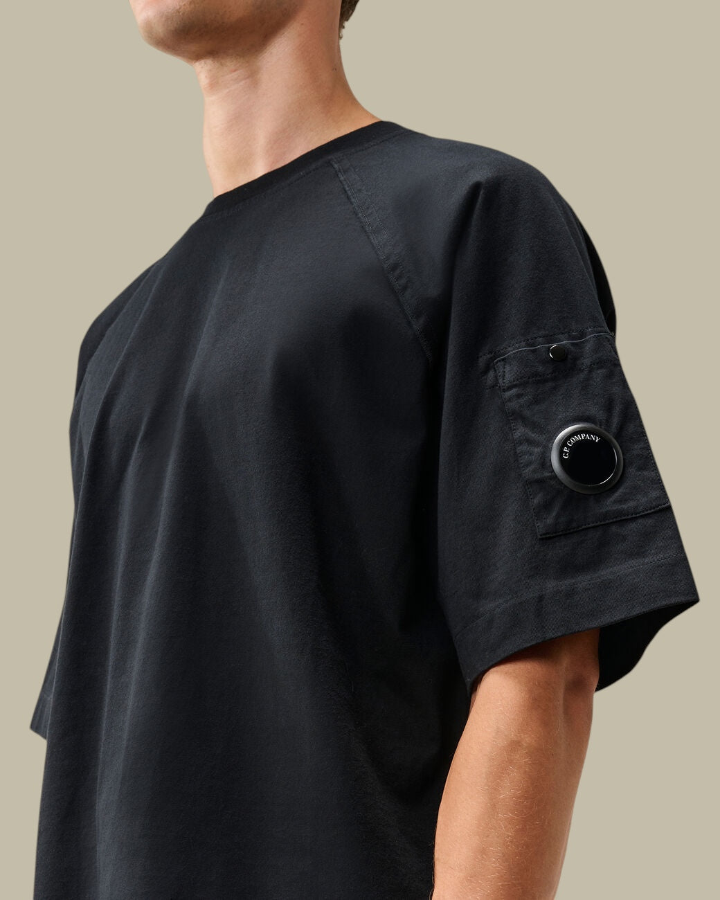 T-Shirt C.P. Company Noir - Lens