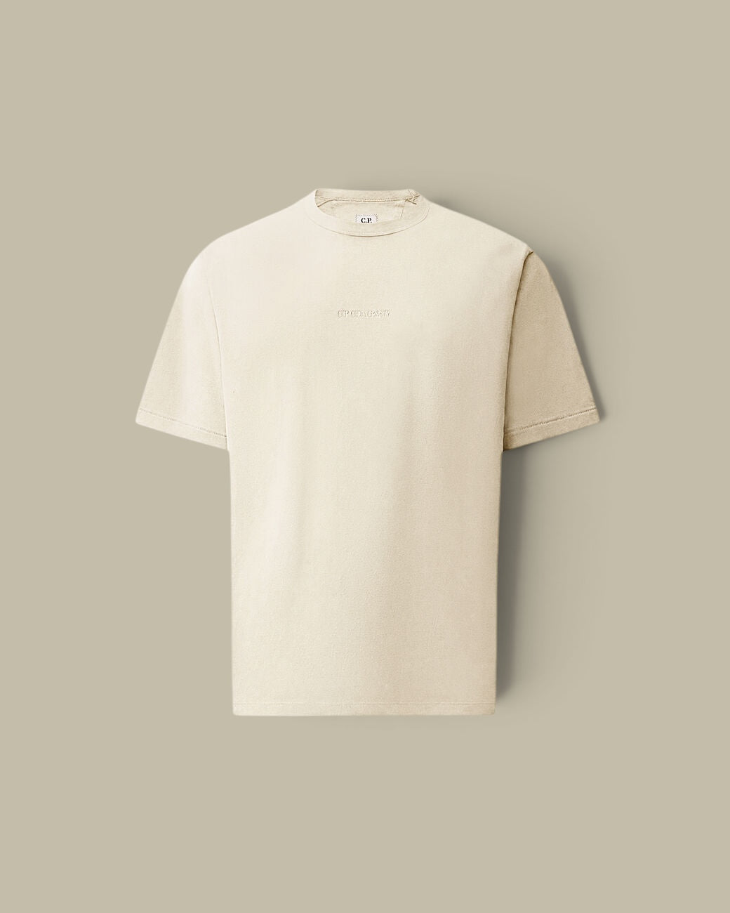 T-shirt C.P. Company Beige - Broderie Dans le Dos