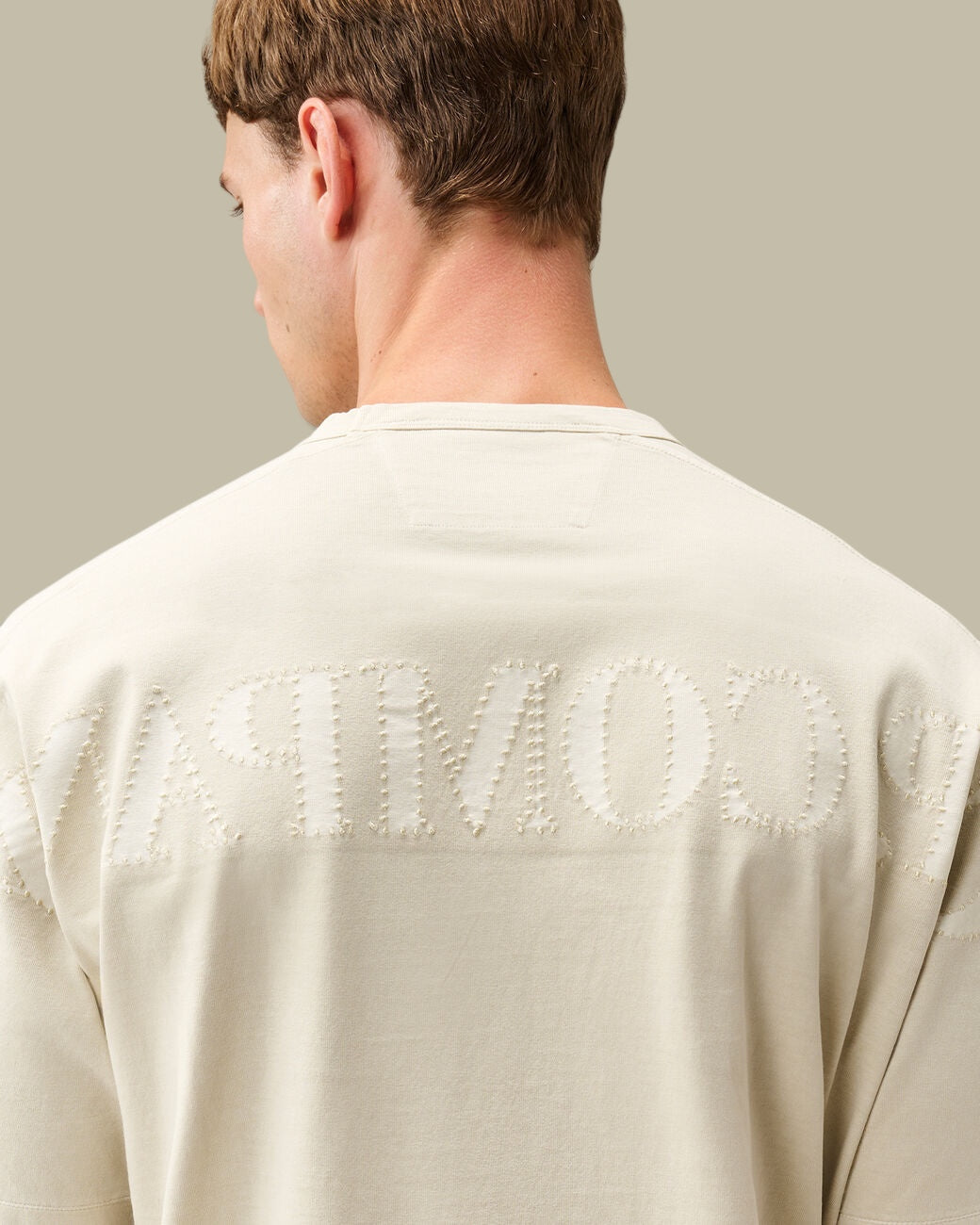 T-shirt C.P. Company Beige - Broderie Dans le Dos