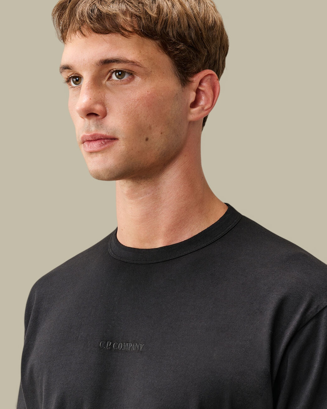 T-shirt C.P. Company Black - Broderie Dans le Dos