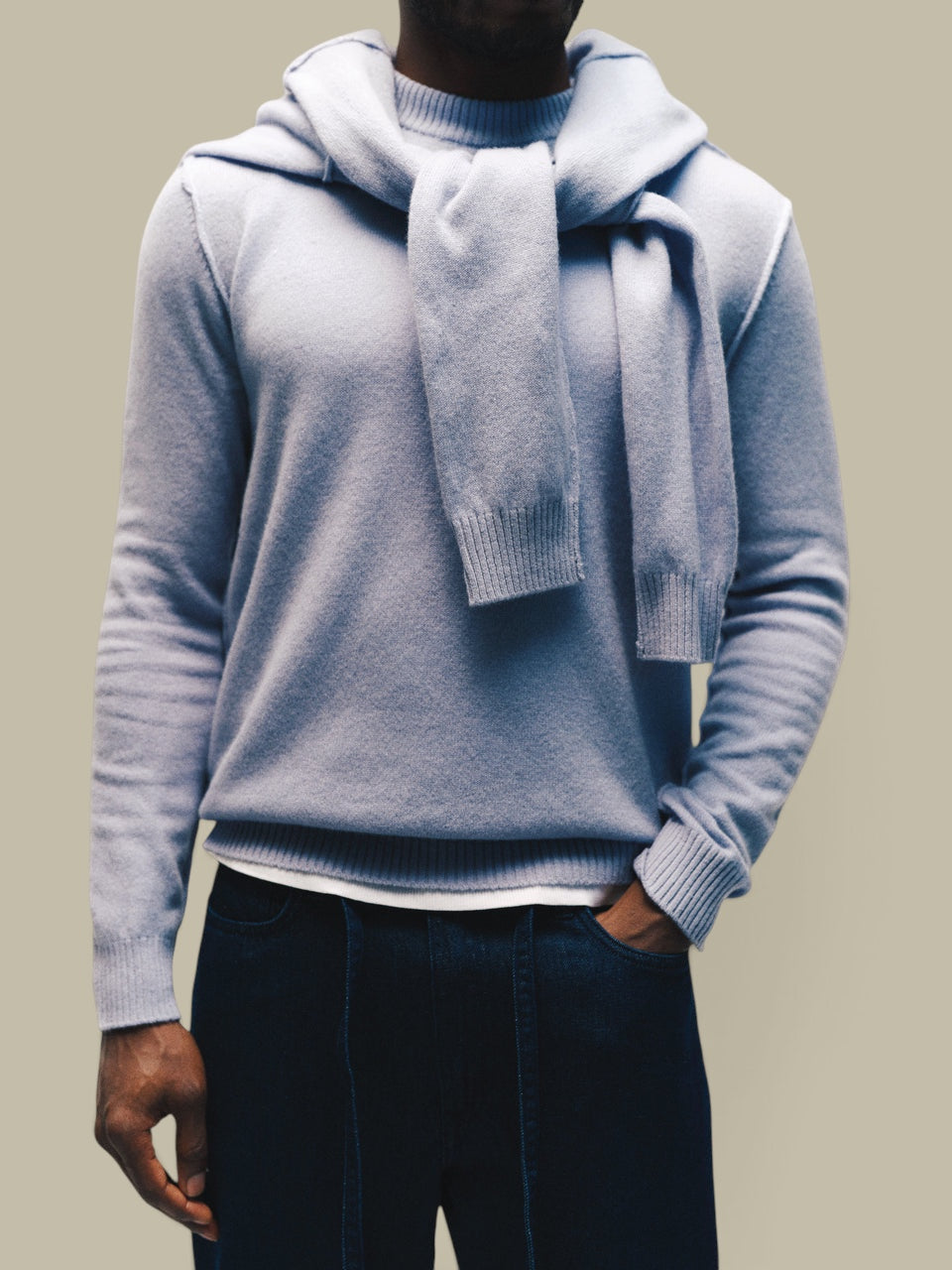 Pull Gabba Bleu Ciel - Laine