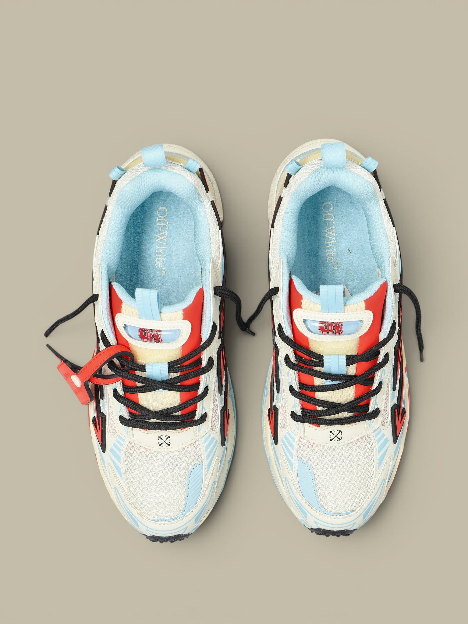 Sneakers Off-White Be Right Back  -  Blue Red Off-White