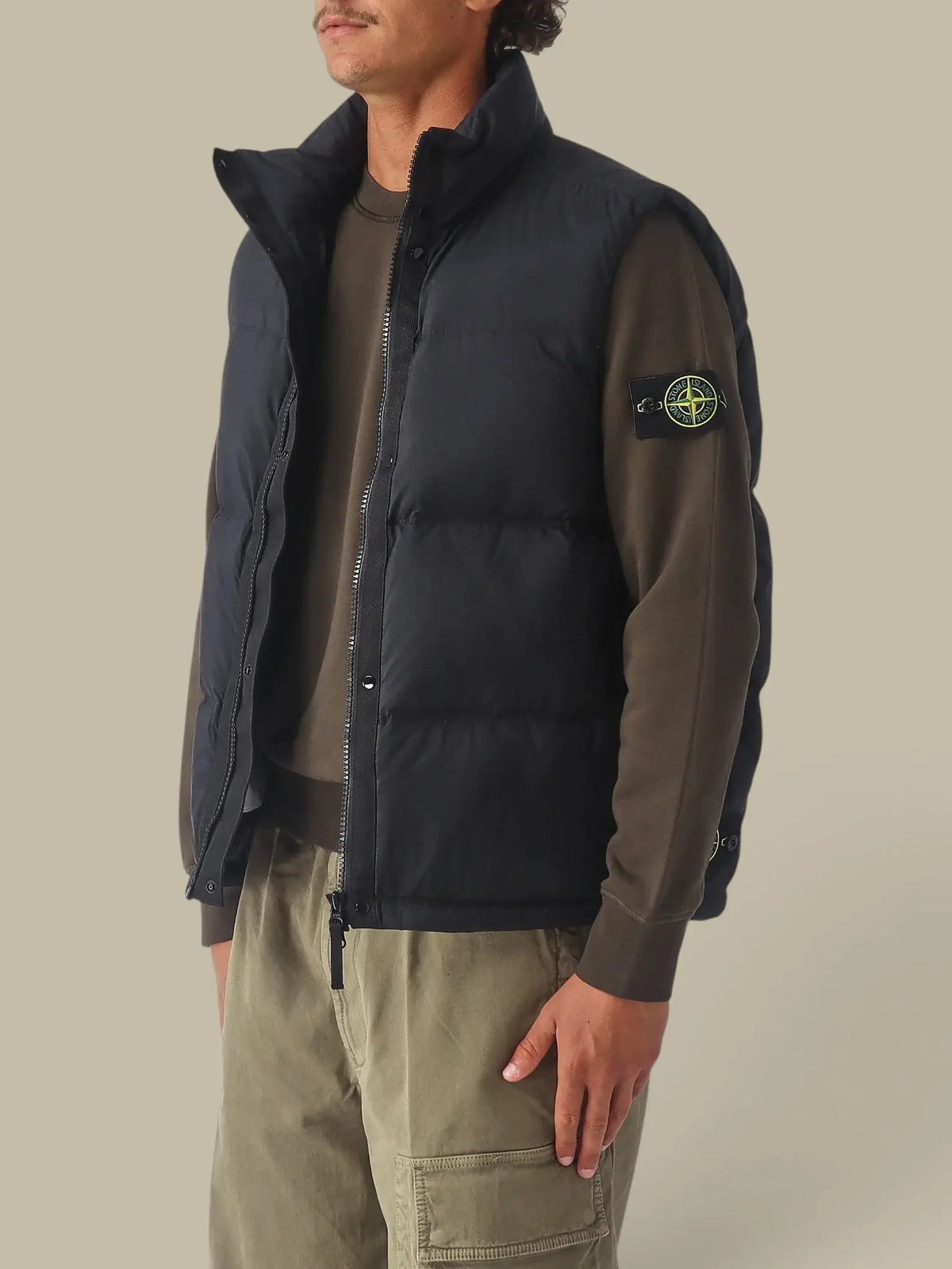 Doudoune Sans Manches Stone island Noir - Matt Ripstop Cordura Stone Island