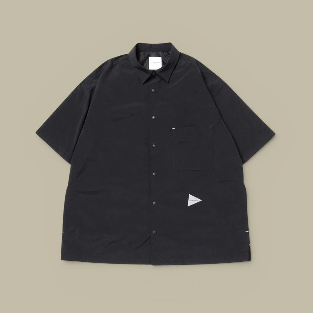 Chemise Manches Courtes And wander - Noir And Wander
