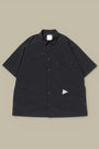 Chemise Manches Courtes And wander - Noir And Wander