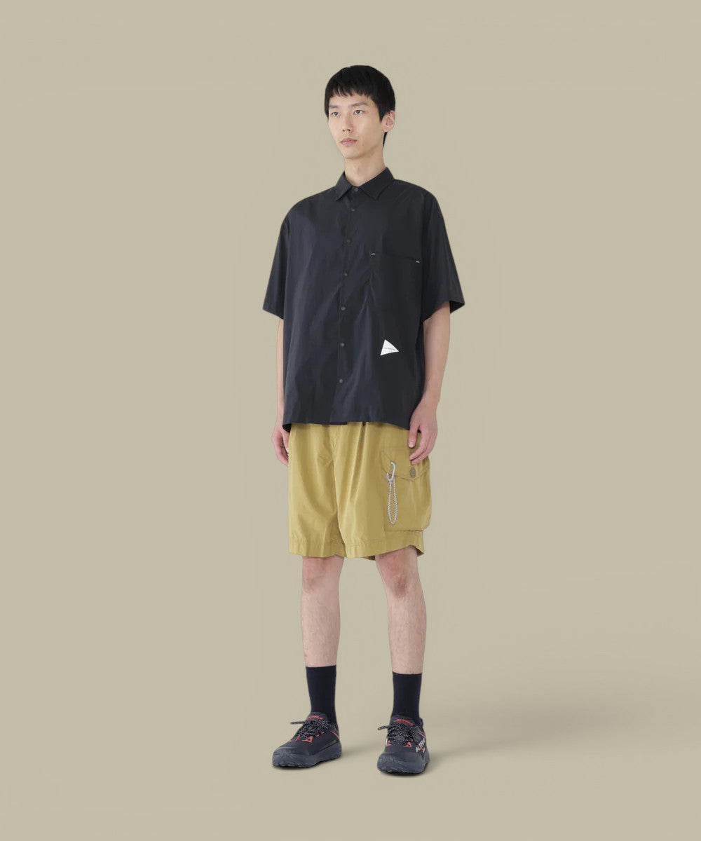 Chemise Manches Courtes And wander - Noir And Wander