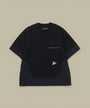 T-Shirt And wander Noir - Bi matière And Wander