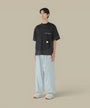 T-Shirt And wander Noir - Bi matière And Wander