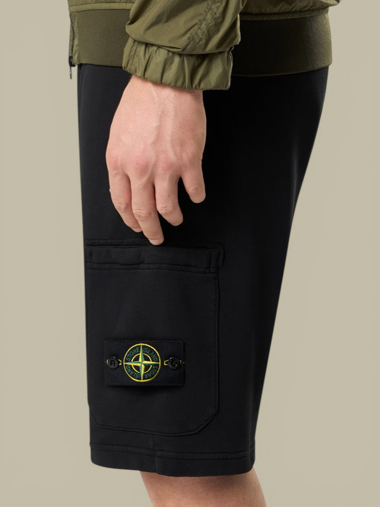 Short Stone Island Noir - Coton Stone Island