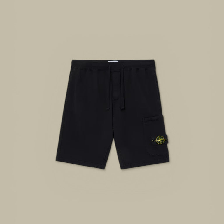 Short Stone Island Noir - Coton Stone Island
