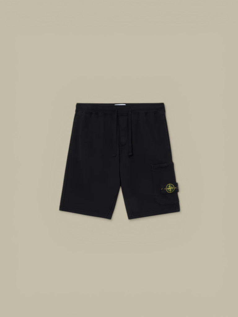 Short Stone Island Noir - Coton Stone Island