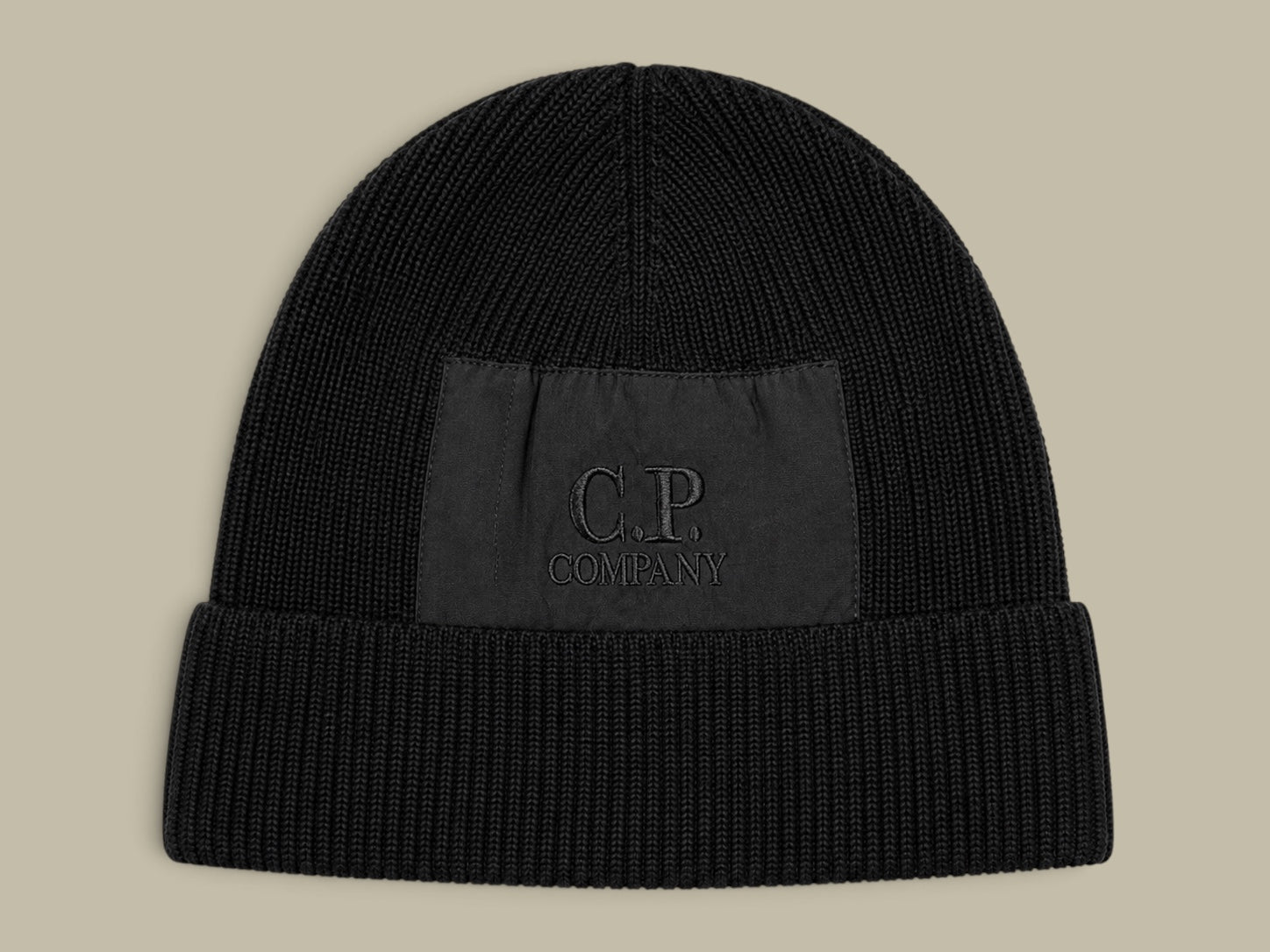 Bonnet C.P Company Noir - Bi-Matière
