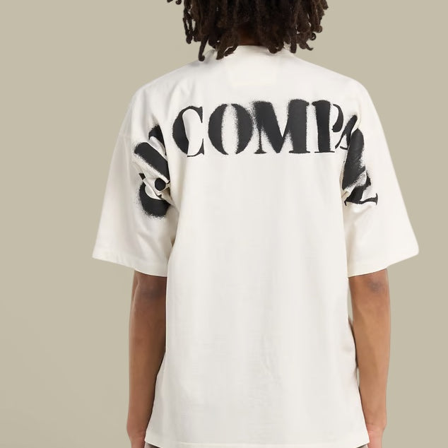 T-Shirt C.P. Company Blanc - Logo Dans Le Dos C.P. Company