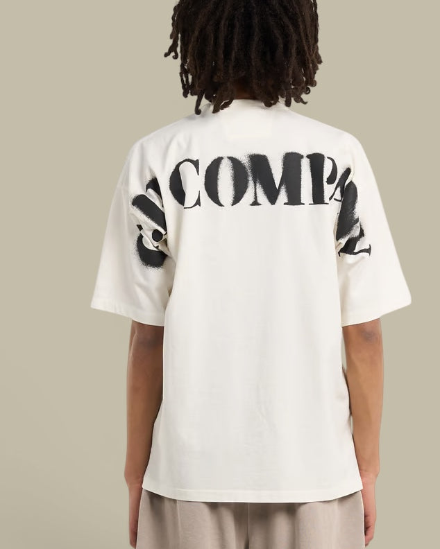 T-Shirt C.P. Company Blanc - Logo Dans Le Dos C.P. Company