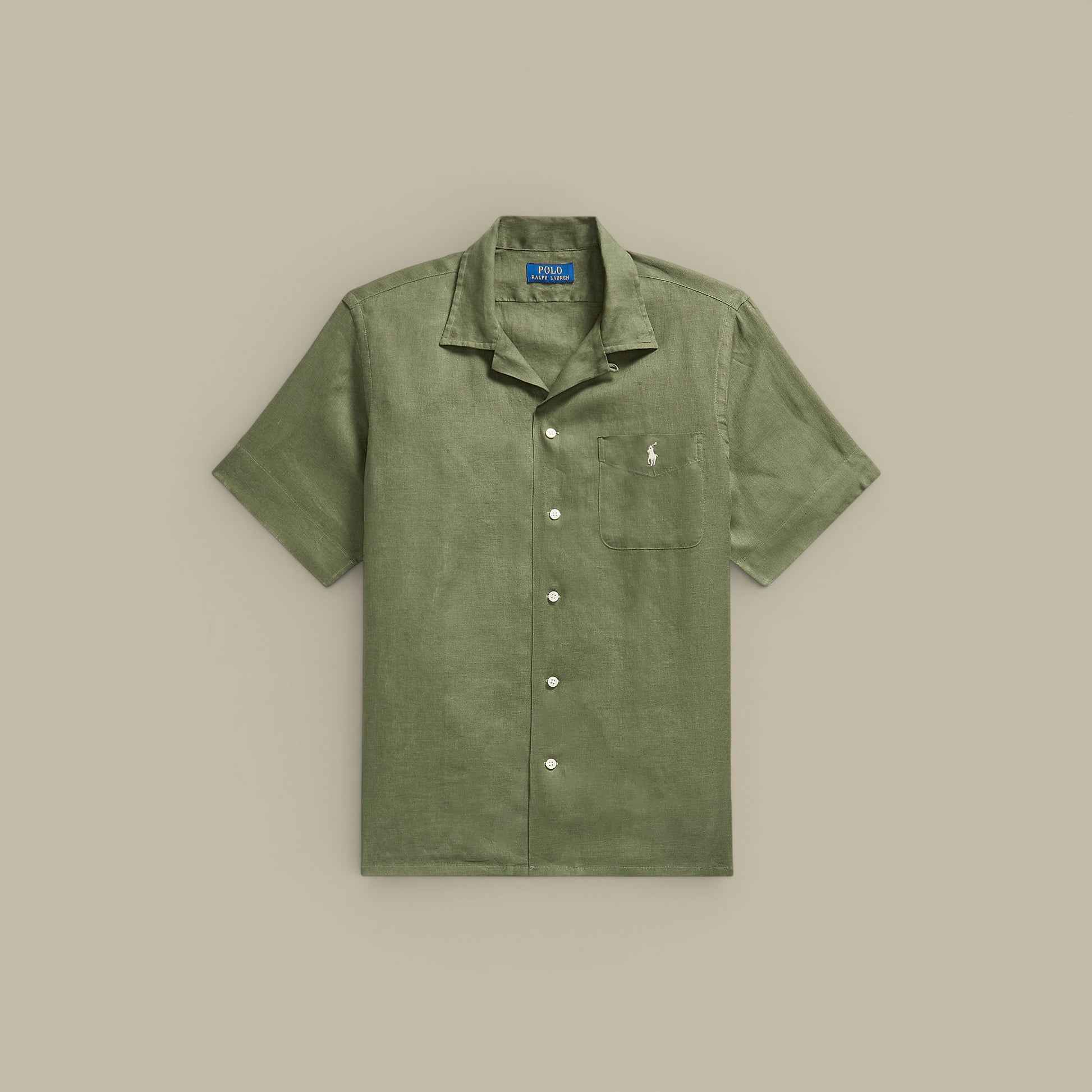 Chemise Manches Courtes Ralph Lauren Kaki - Lin Ralph Lauren