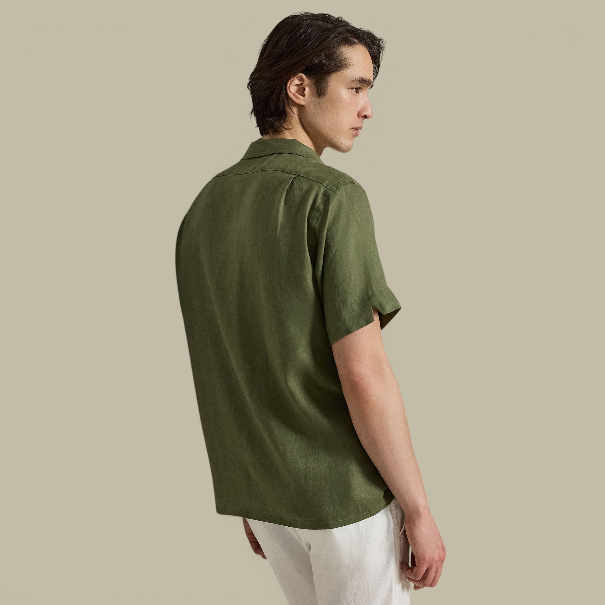 Chemise Manches Courtes Ralph Lauren Kaki - Lin Ralph Lauren