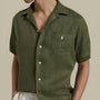 Chemise Manches Courtes Ralph Lauren Kaki - Lin Ralph Lauren