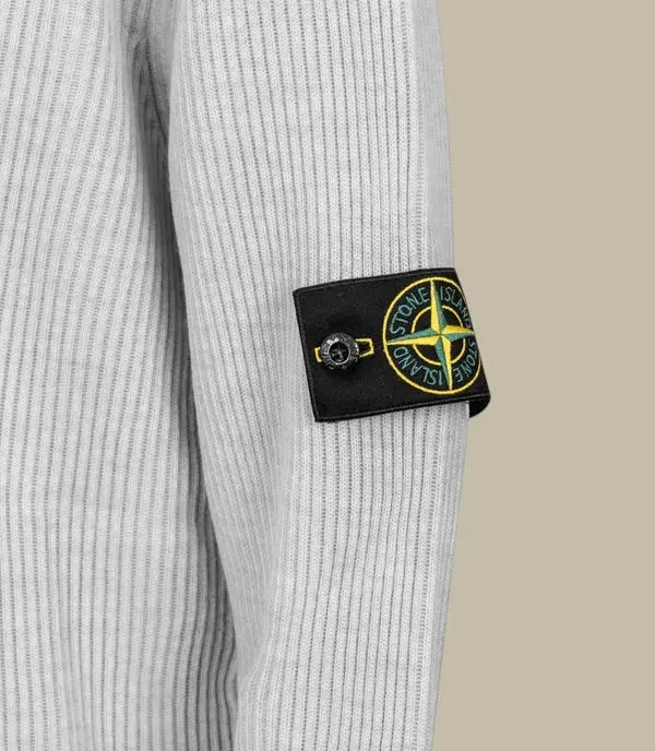 Pull Stone Island Gris - Maille Rib Rws Wool Stone Island