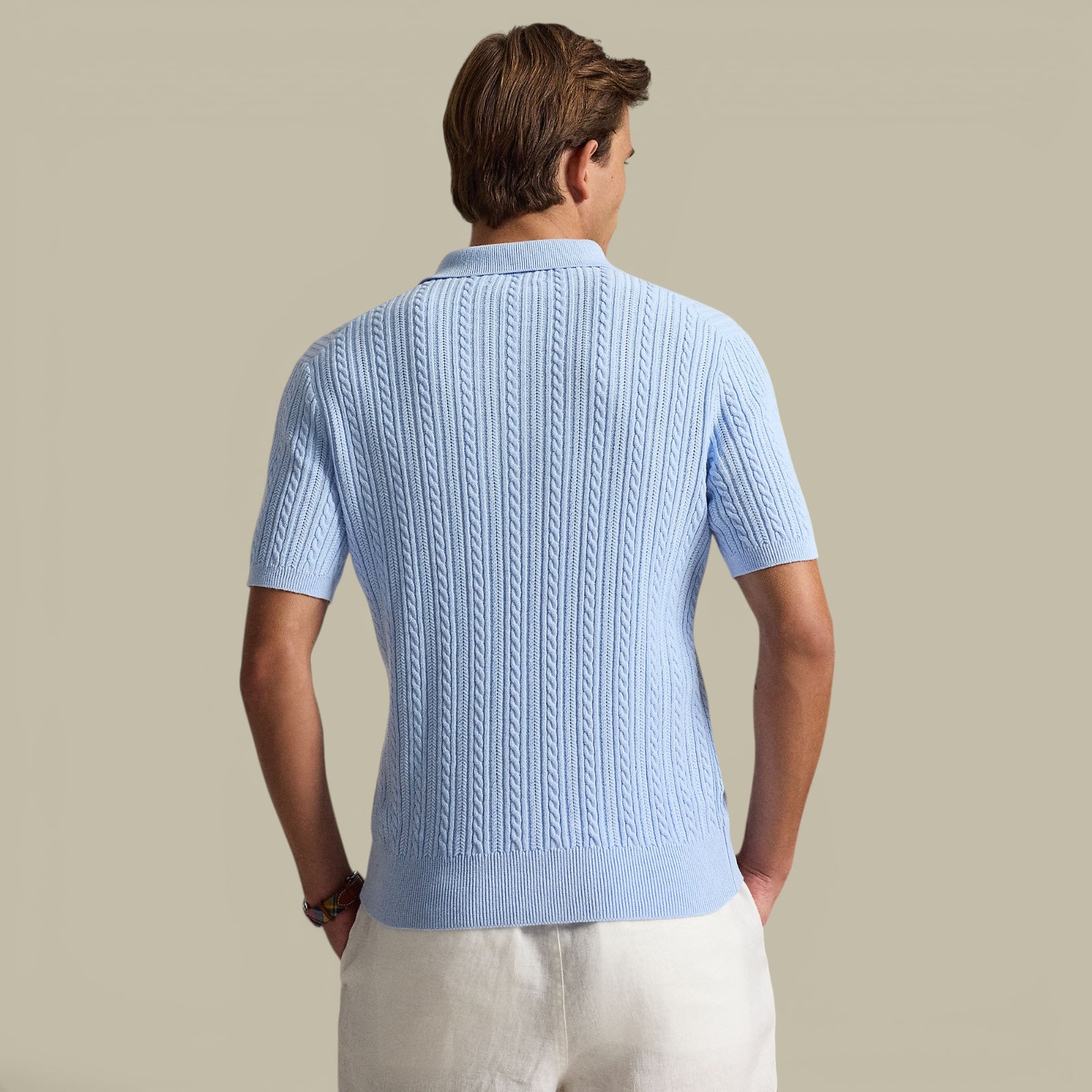 Polo Ralph Lauren Bleu - Maille Traissée Ralph Lauren
