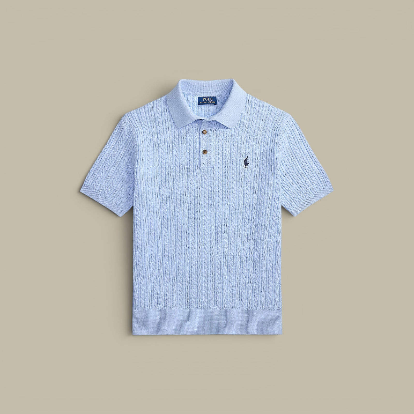 Polo Ralph Lauren Bleu - Maille Traissée Ralph Lauren