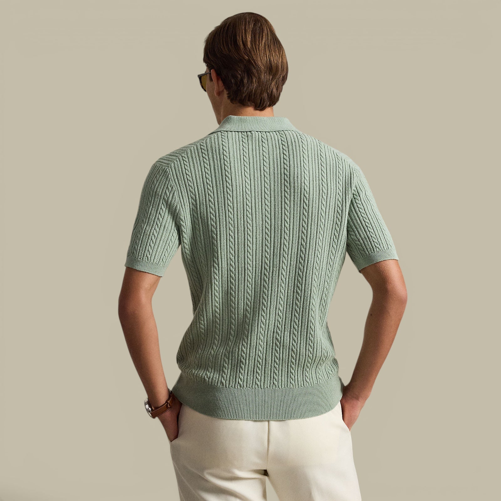 Polo Ralph Lauren Vert - Maille traissée Ralph Lauren