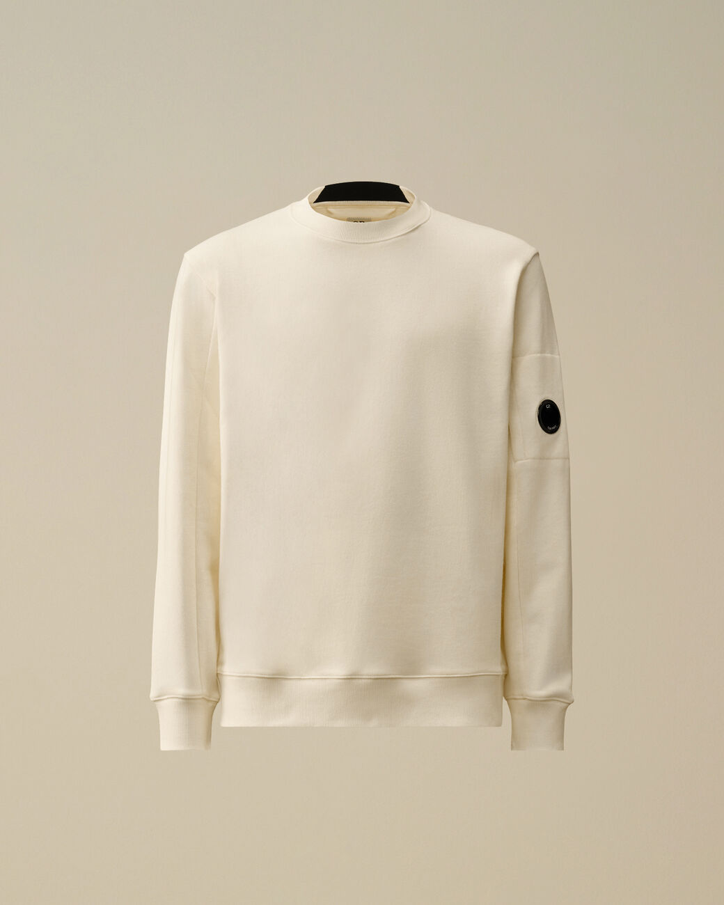 Sweat C.P. Company Blanc - Crewneck Lens