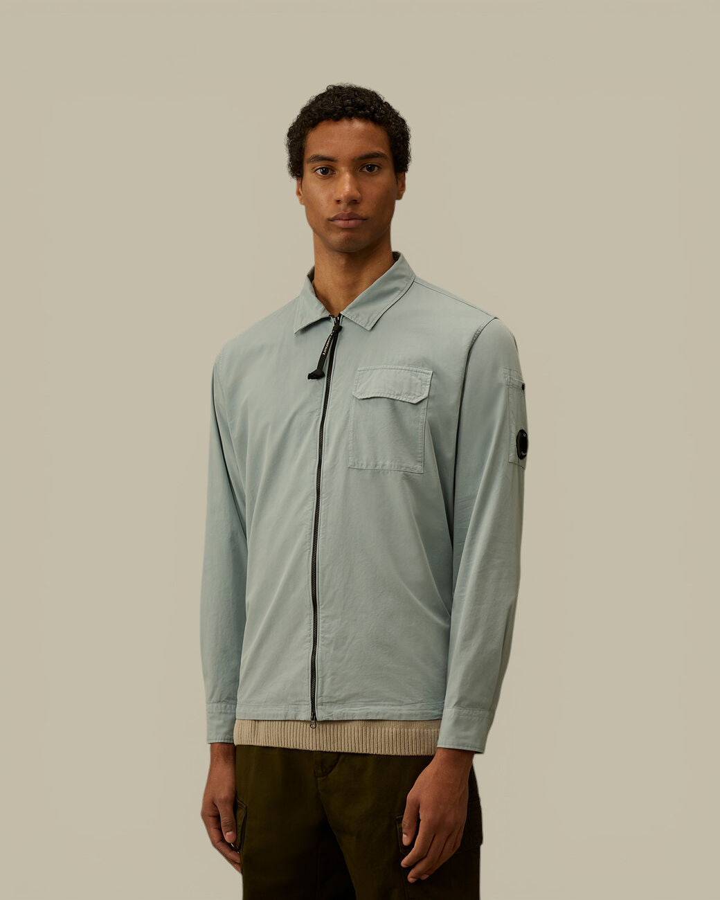 Surchemise C.P. Company Bleu - Gabardine C.P. Company