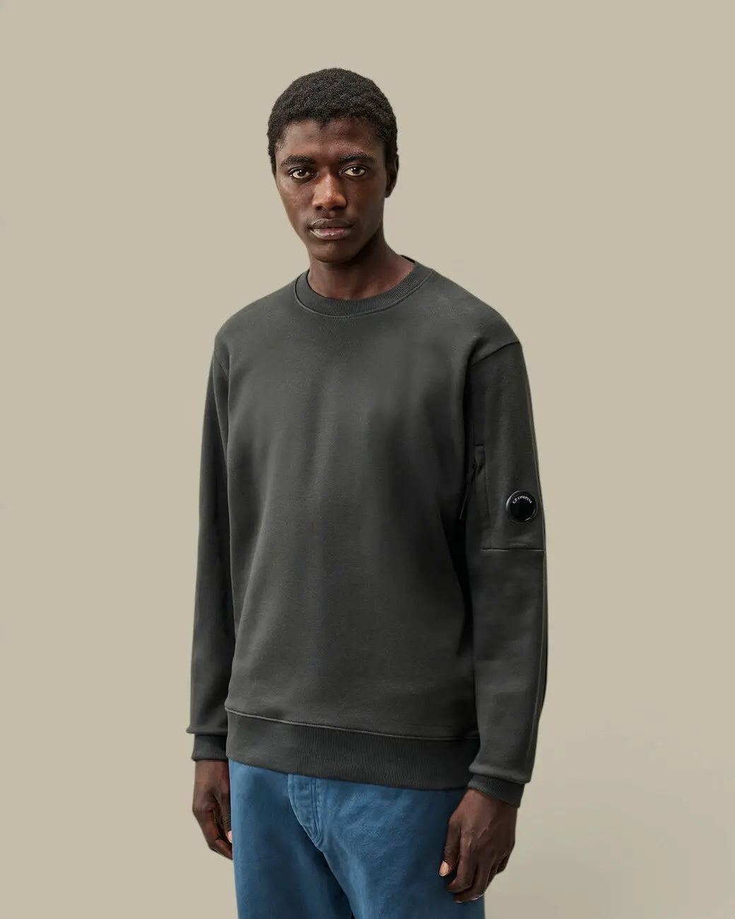 Sweat C.P. Company Gris - Crewneck Lens C.P. Company