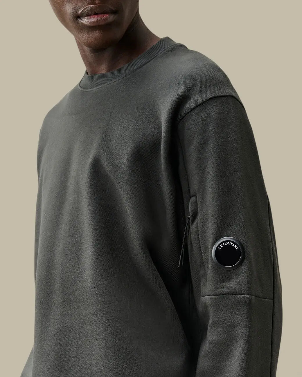 Sweat C.P. Company Gris - Crewneck Lens C.P. Company