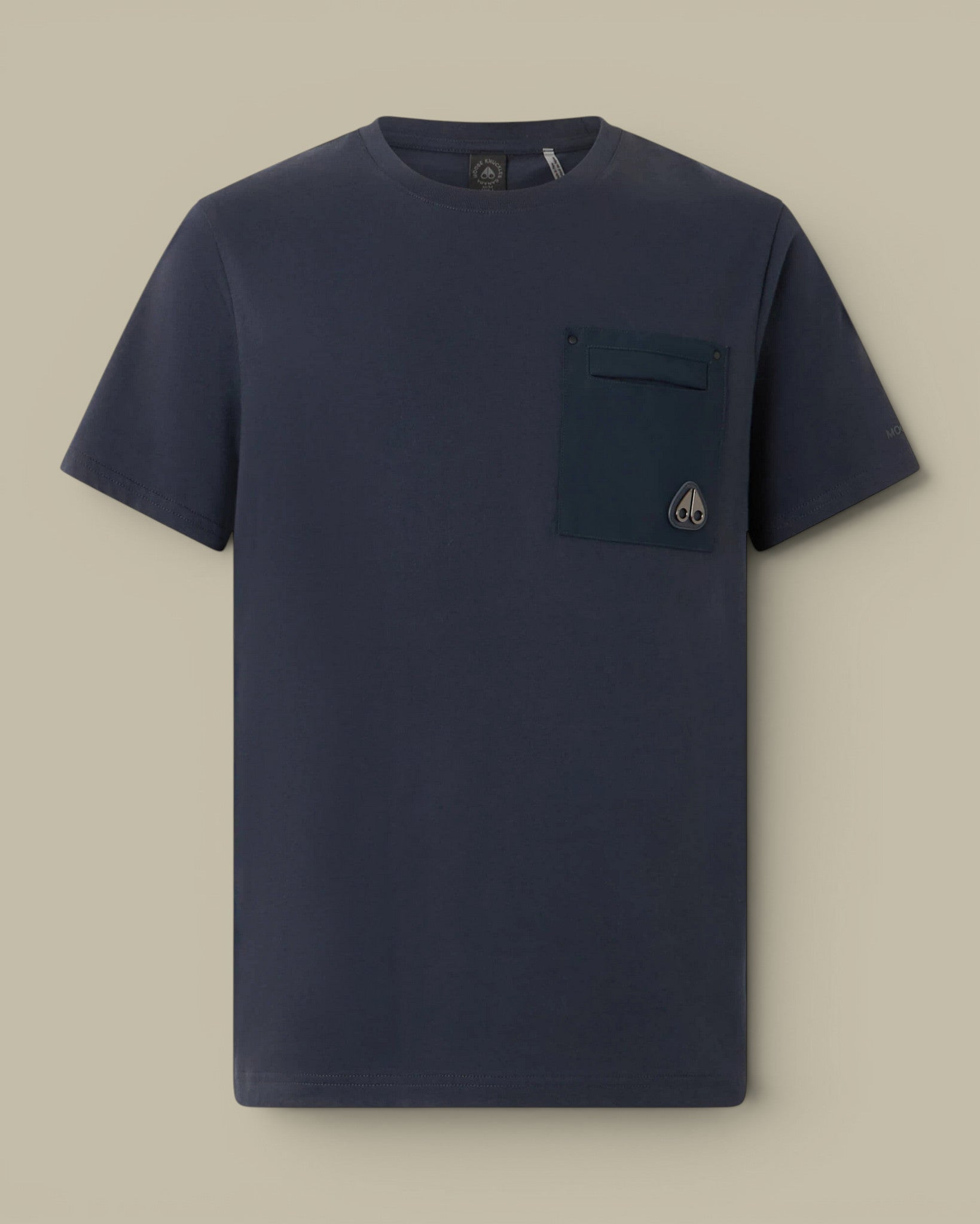T-shirt Bleu Marine A Poche Moose Knuckles Moose Knuckles
